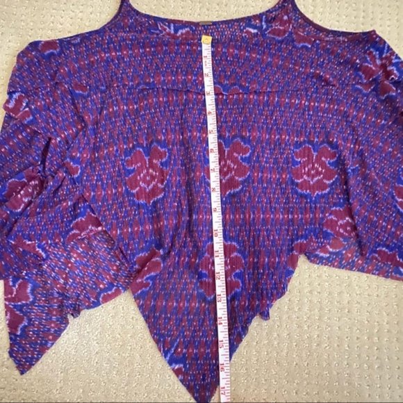 FREE PEOPLE Purple Printed Dew Drop Handkerchief Tank - Picture 7 of 7